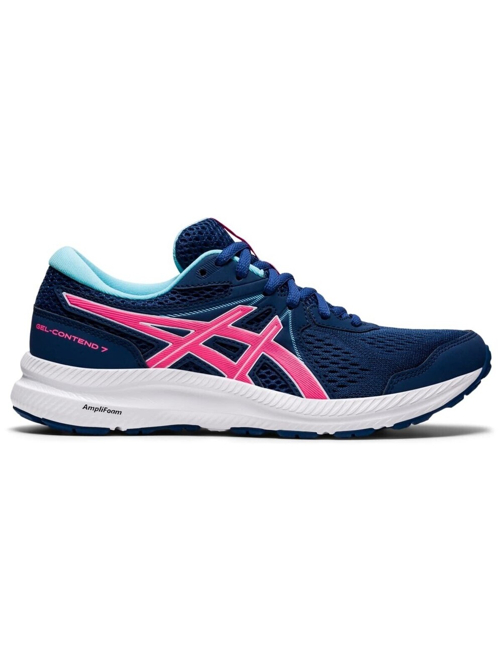 ASICS Gel-Contend 7 Women's Running Shoes Blue Hot Pink Sneakers Size 11.5 NEW